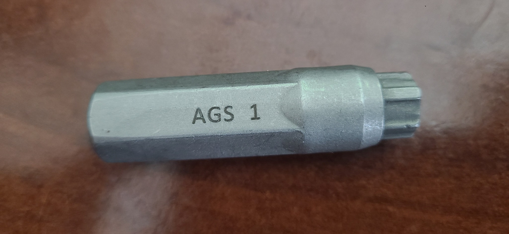 Identification marking on bare aluminum at LA LASER 1 in Valencia