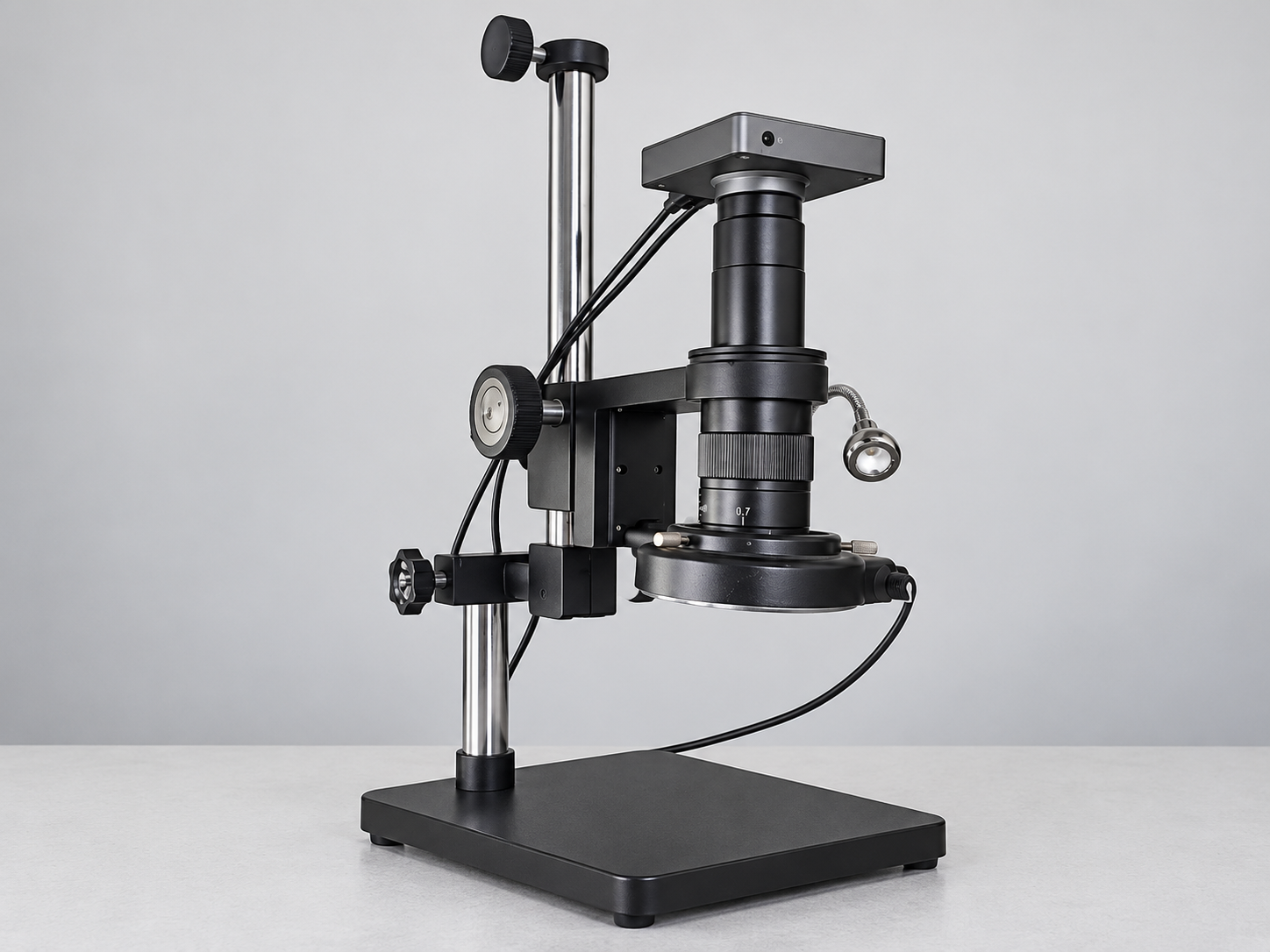 Digital microscope with computer viewing, photo capture and video recording
