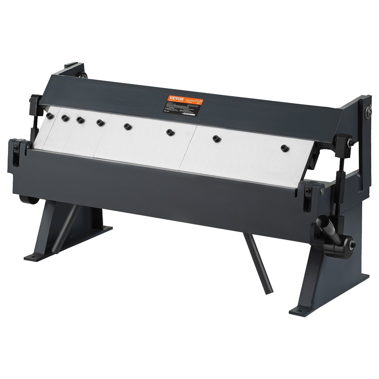 Manual sheet metal brake for thin-sheet bending